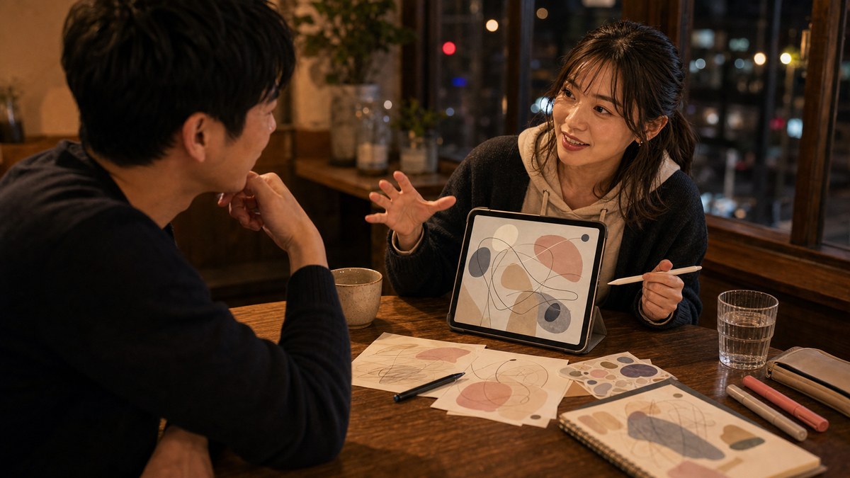 「好きな絵の話」になった瞬間、別人になったの要点を表す画像