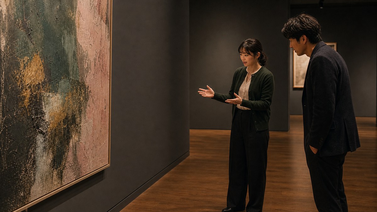 作品の前に立った瞬間、別人になったの要点を表す画像