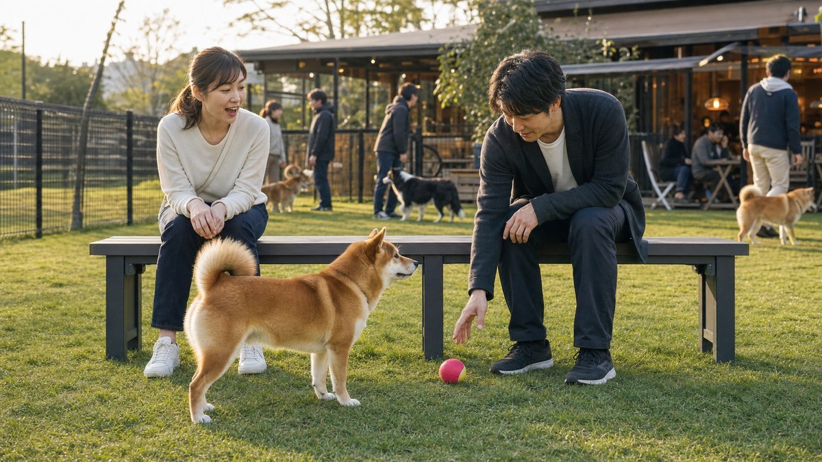 ドッグランでは、俺より犬のほうがモテてたの要点を表す画像