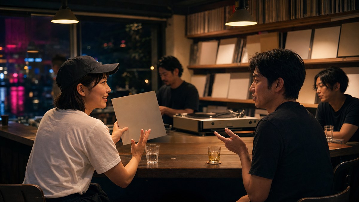 昼から夜まで、結局ずっと音楽の話の要点を表す画像