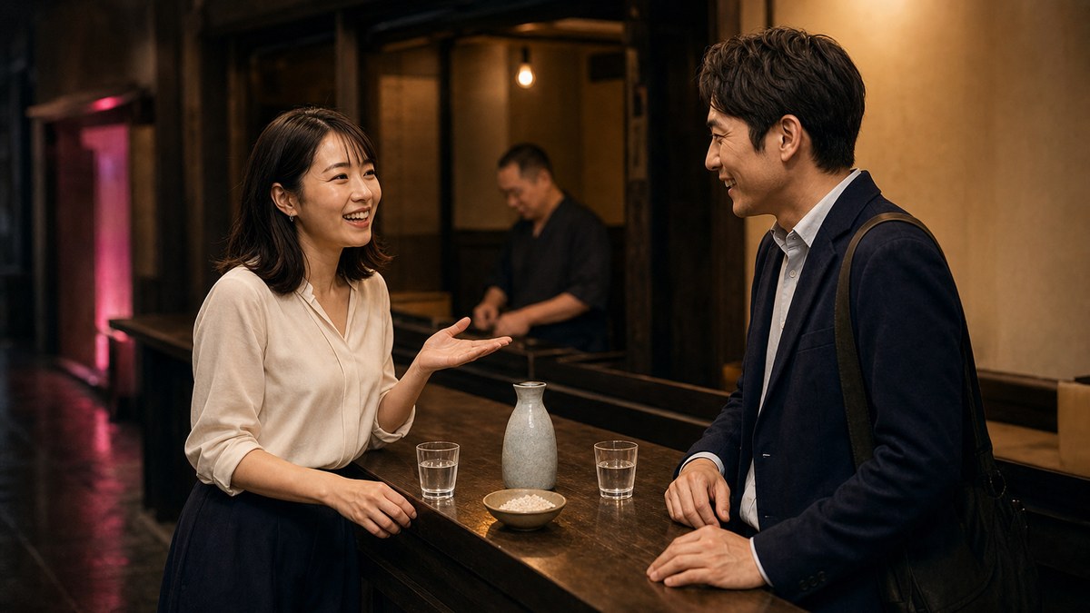 焼酎で距離が縮む。熊本弁と笑い上戸の要点を表す画像