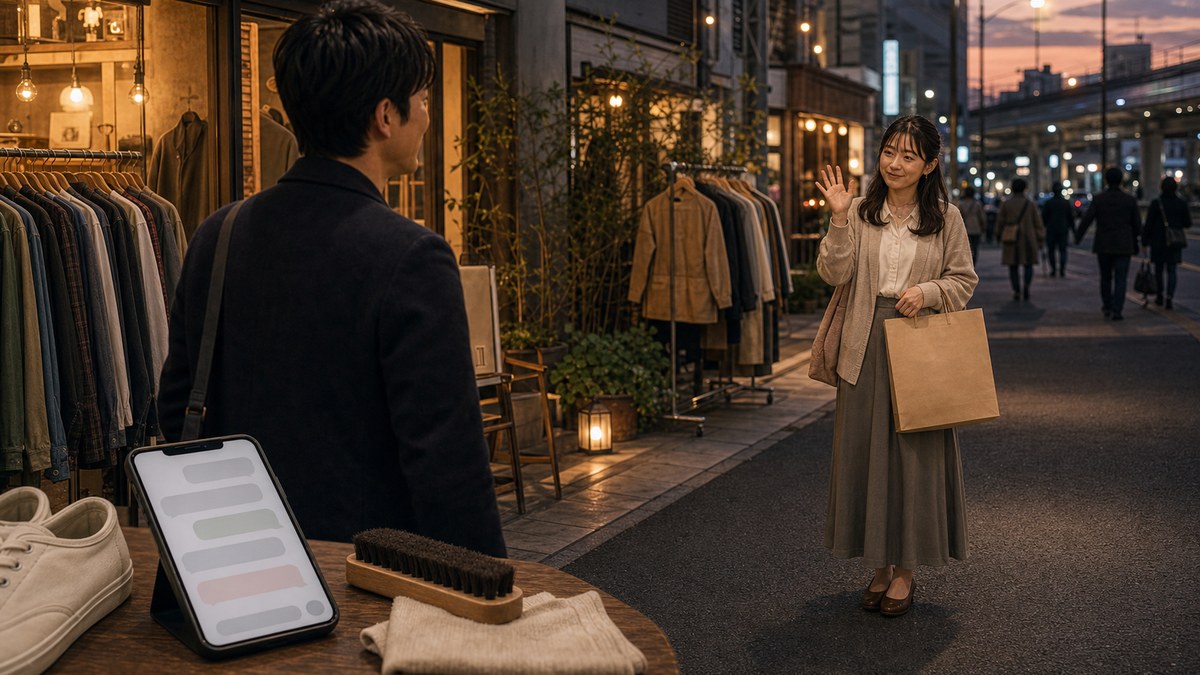 その後。古着屋を一周して、解散したの要点を表す画像