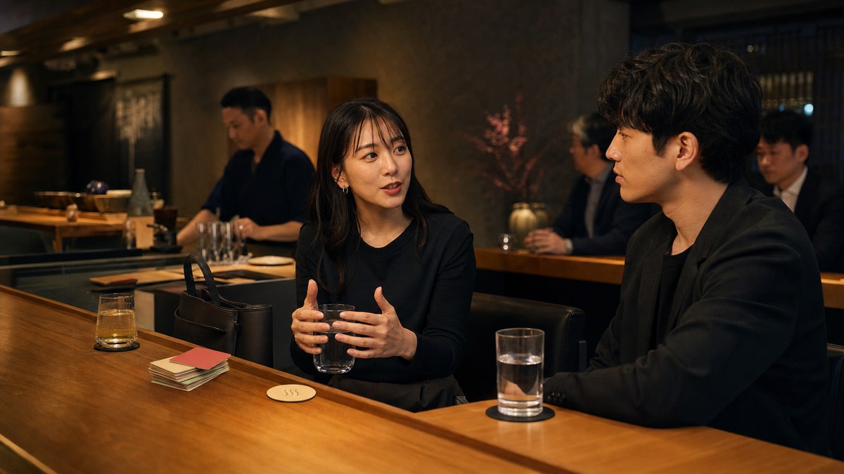 一軒目を出て、二軒目はナギが選んだの要点を表す画像