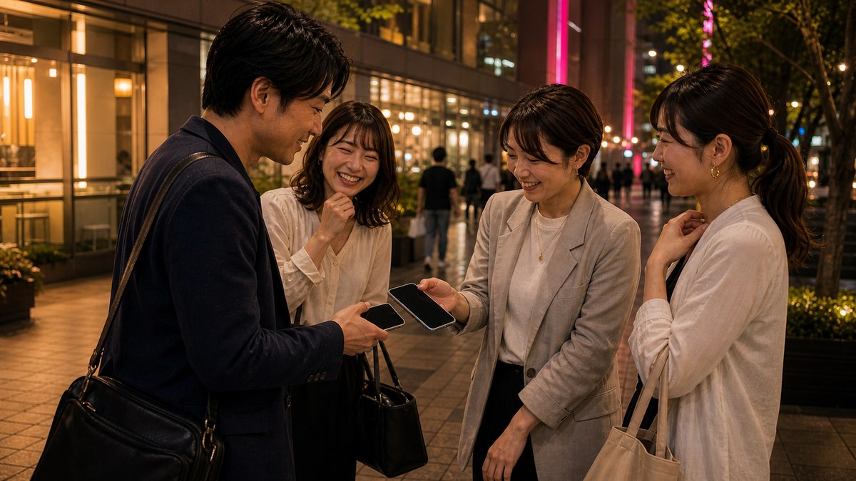 連絡先だけ交換して、爽やかに解散の要点を表す画像