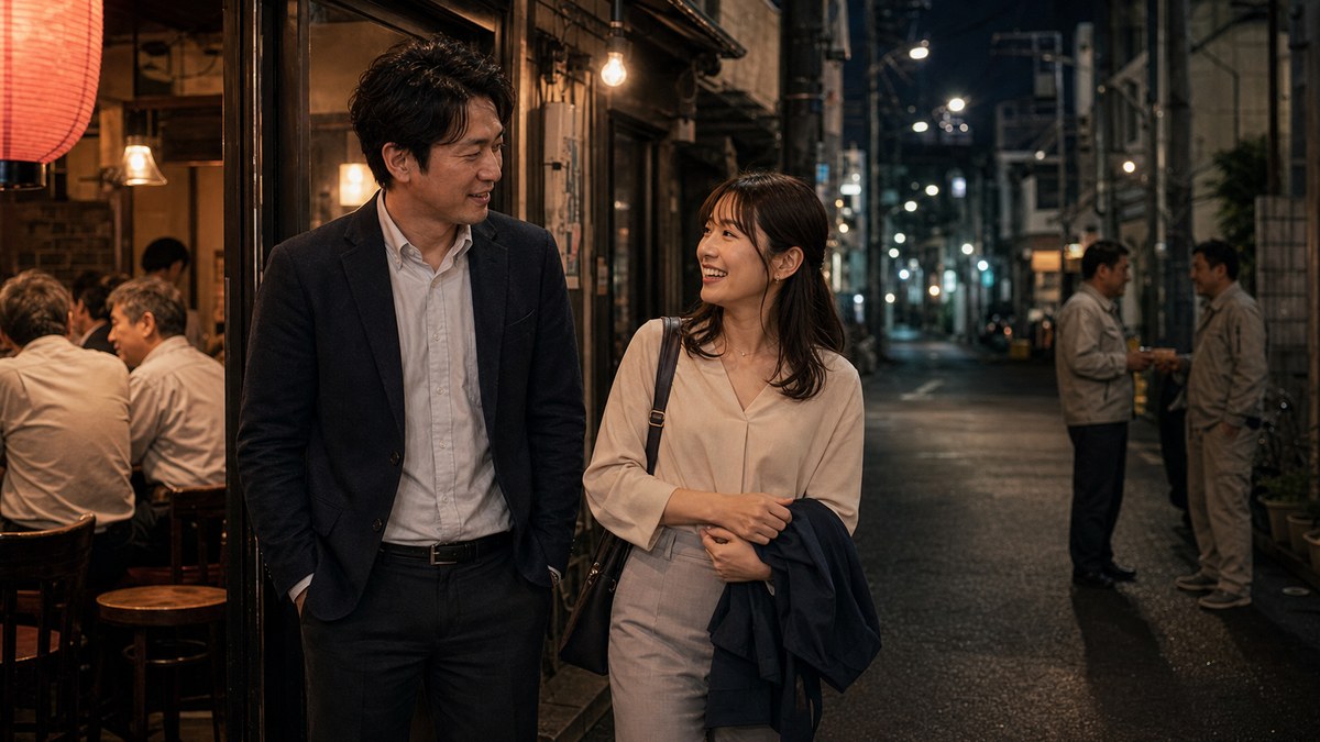 いい雰囲気のまま、蒲田の夜は更けたの要点を表す画像