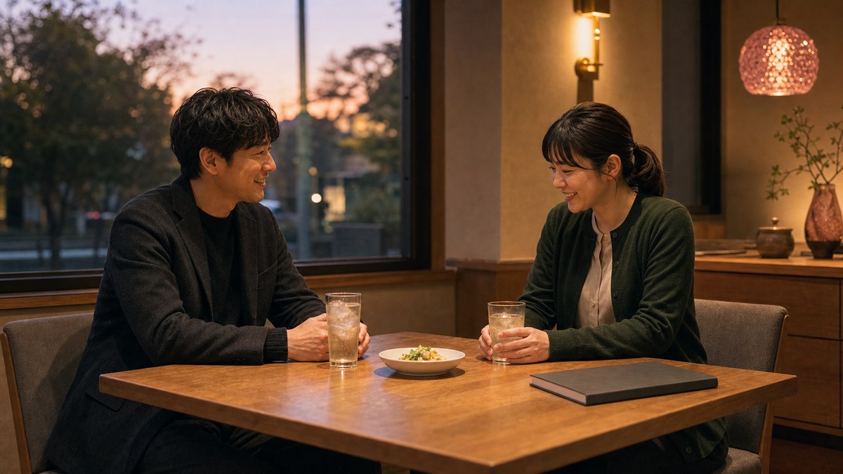 展示を出て、初めて作品以外の話をしたの要点を表す画像