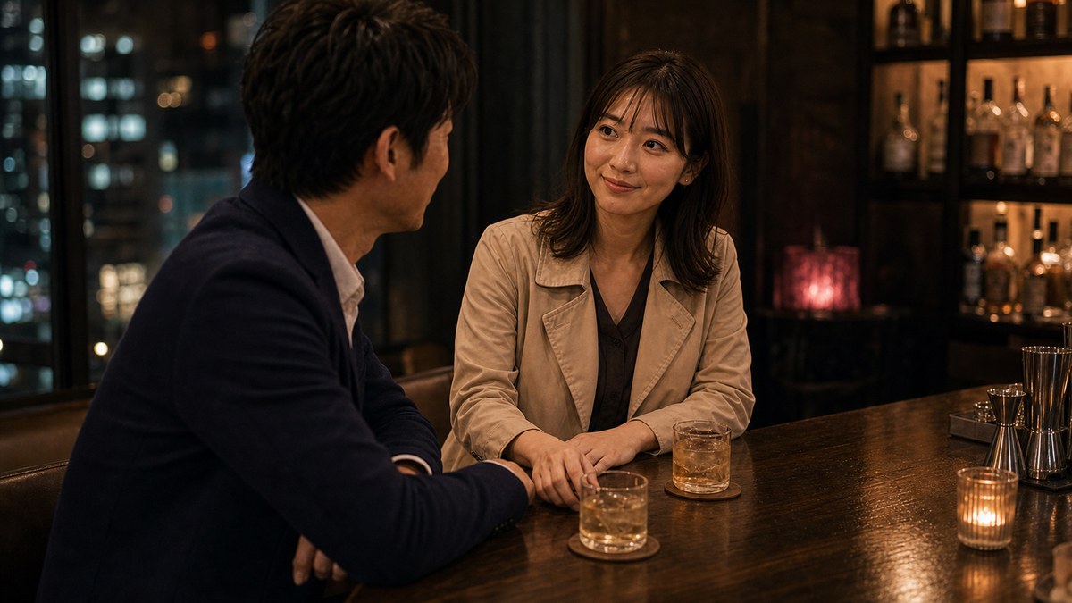 先生モードが抜けたリョウコと、いい雰囲気になった夜の要点を表す画像