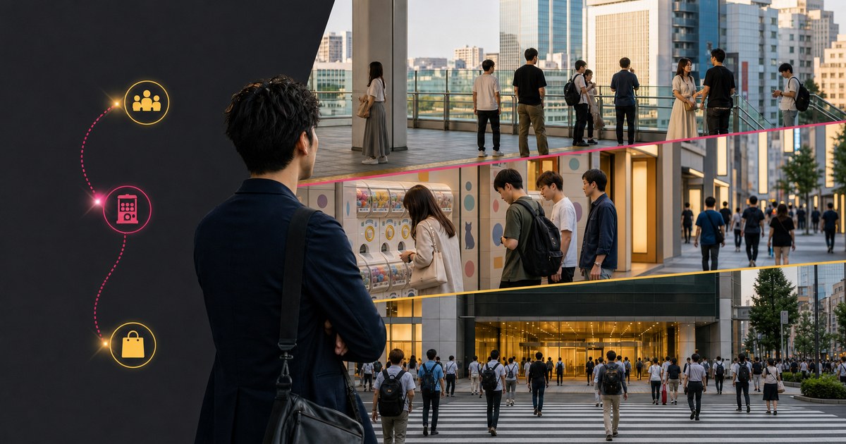 電気街とUDX周辺を実際に歩いたルートと時間帯の話のアイキャッチ画像