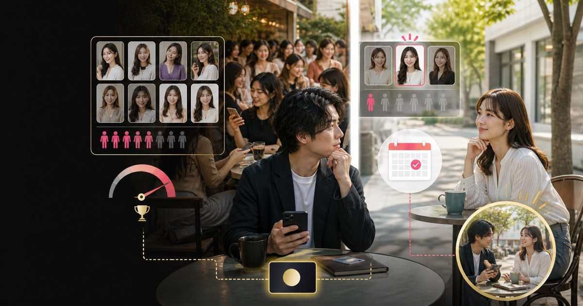 会員の厚いペイターズと、埋もれにくく日程が早いPappyを比べる男性