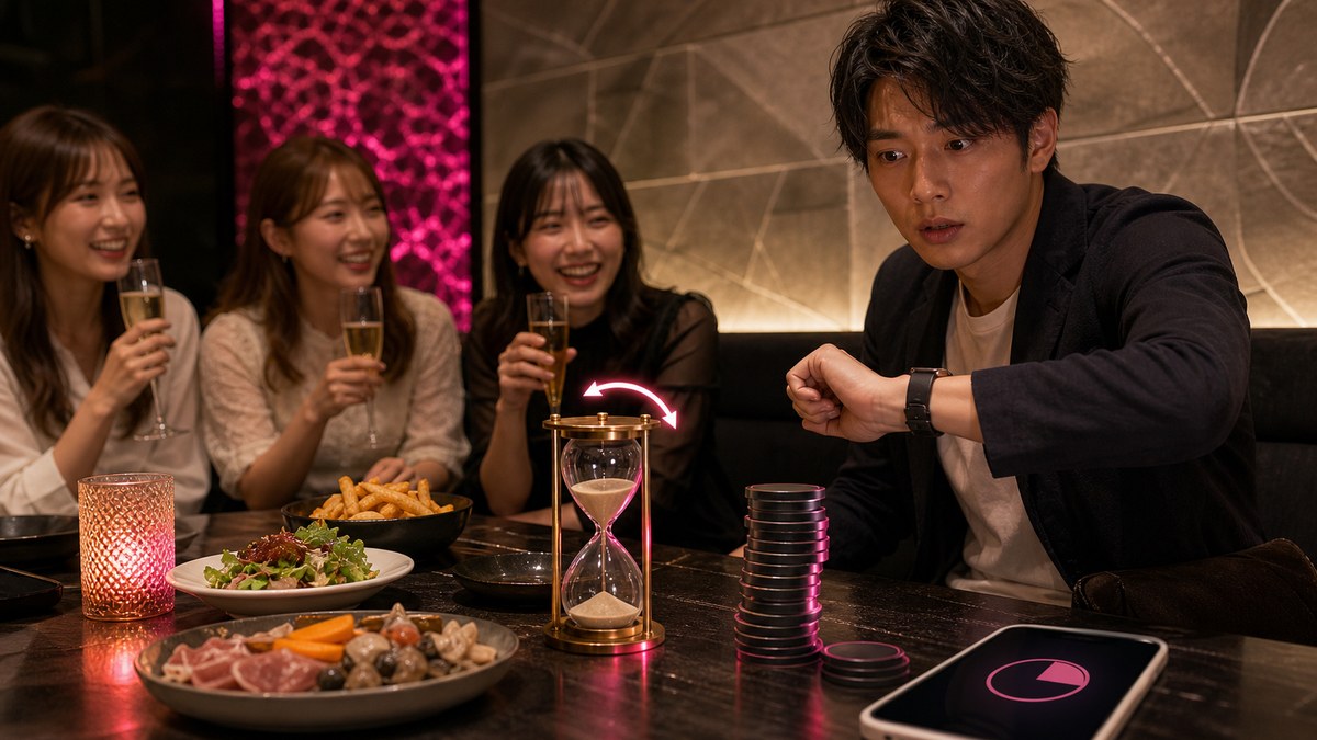 30分ごとに自動延長され、食べ飲み放題と一緒に会計が伸びる料金システム