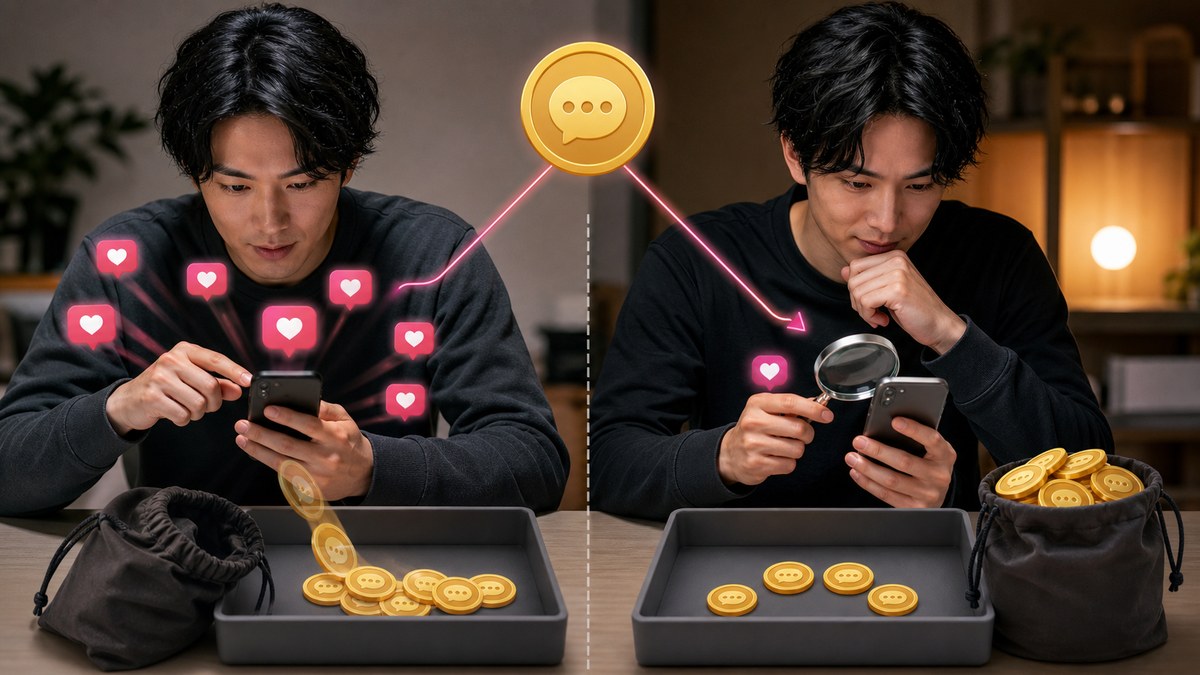 同じ1通単価でも、送信本数の違いで財布の減り方が変わる2社比較