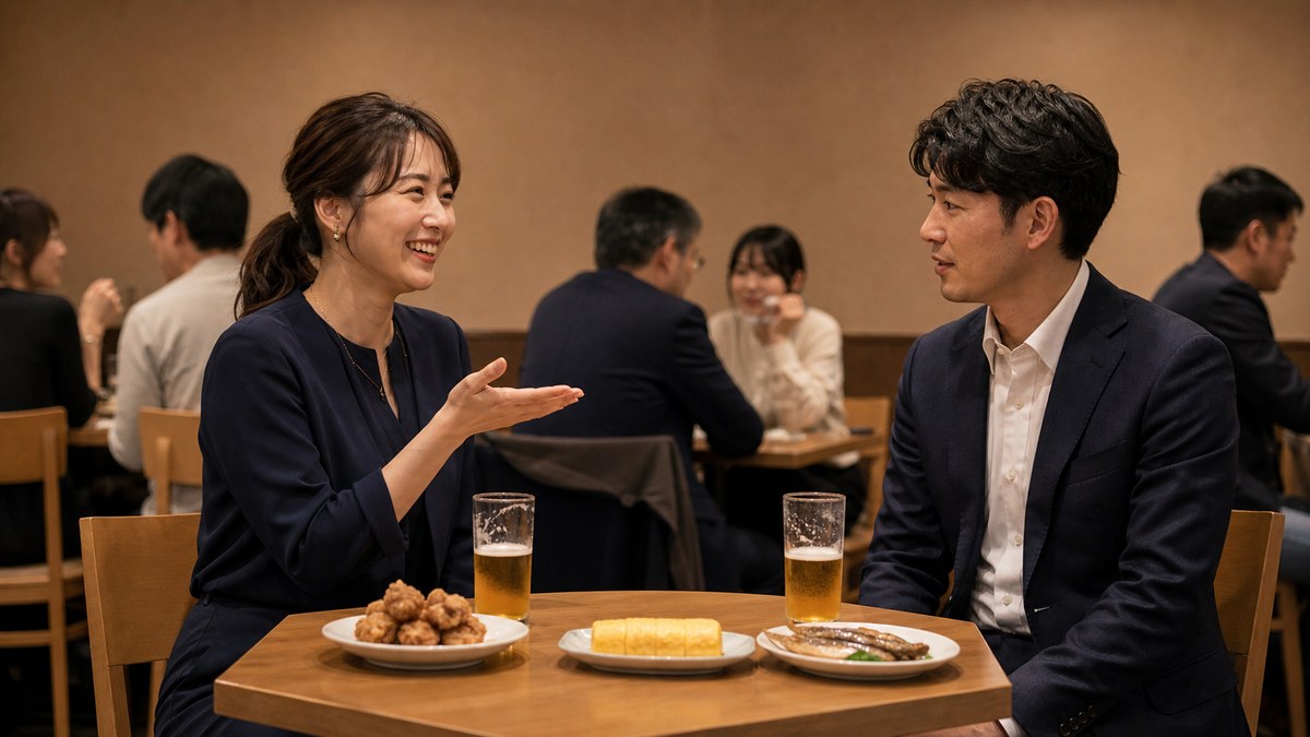 敬語が抜けたのは、ビール一杯目の途中だったの要点を表す画像