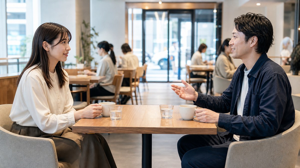 初回を酒の席にしないのは、格好つけじゃなくて実務の話の要点を表す画像