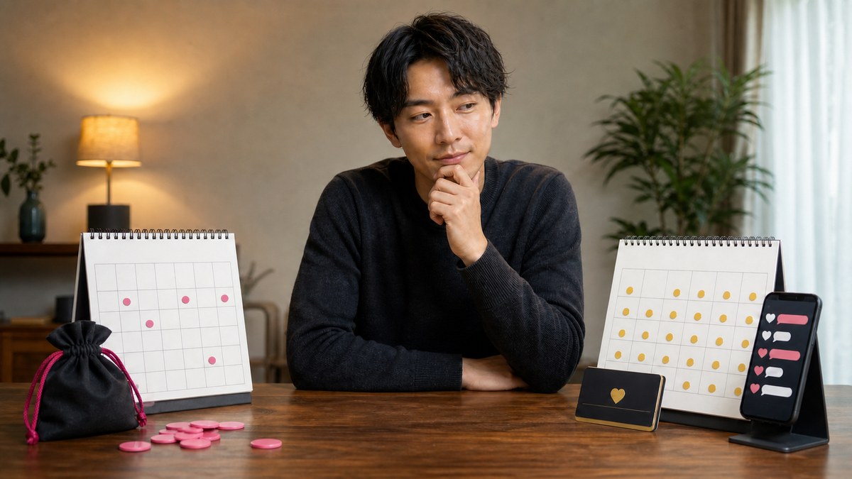 時々使うポイント制と毎日使う月額制の向き不向きを比べる構図