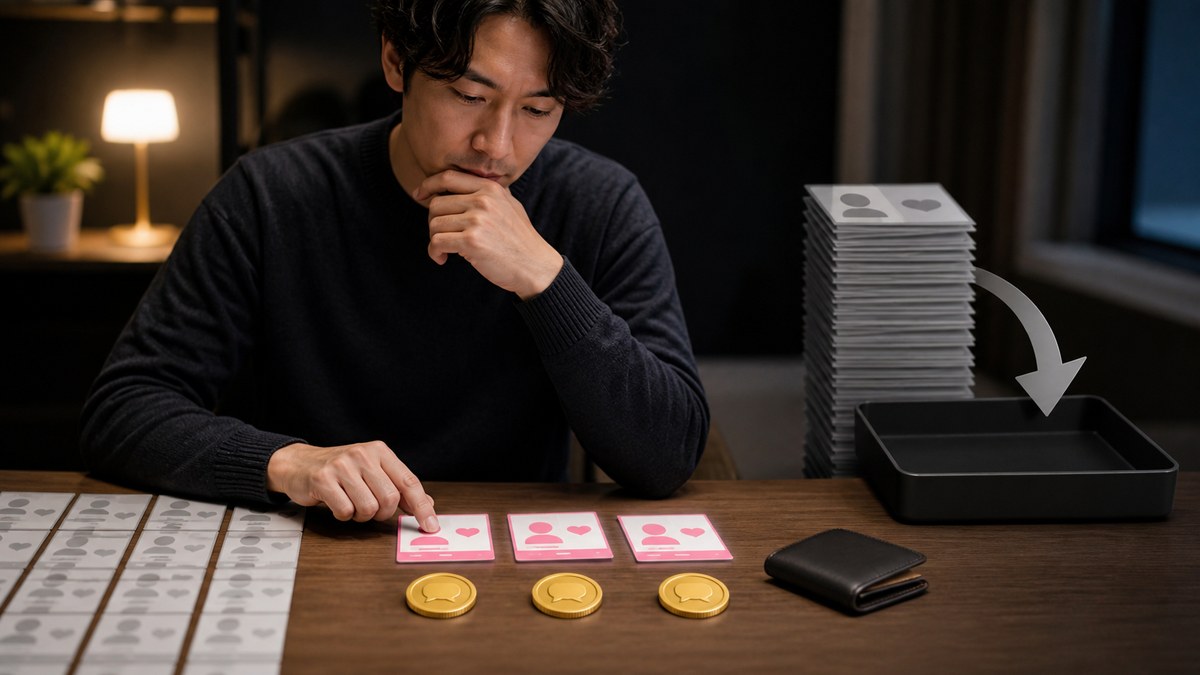 一晩の送信を2〜3通に絞り、会える見込みのある募集だけにポイントを使う手元