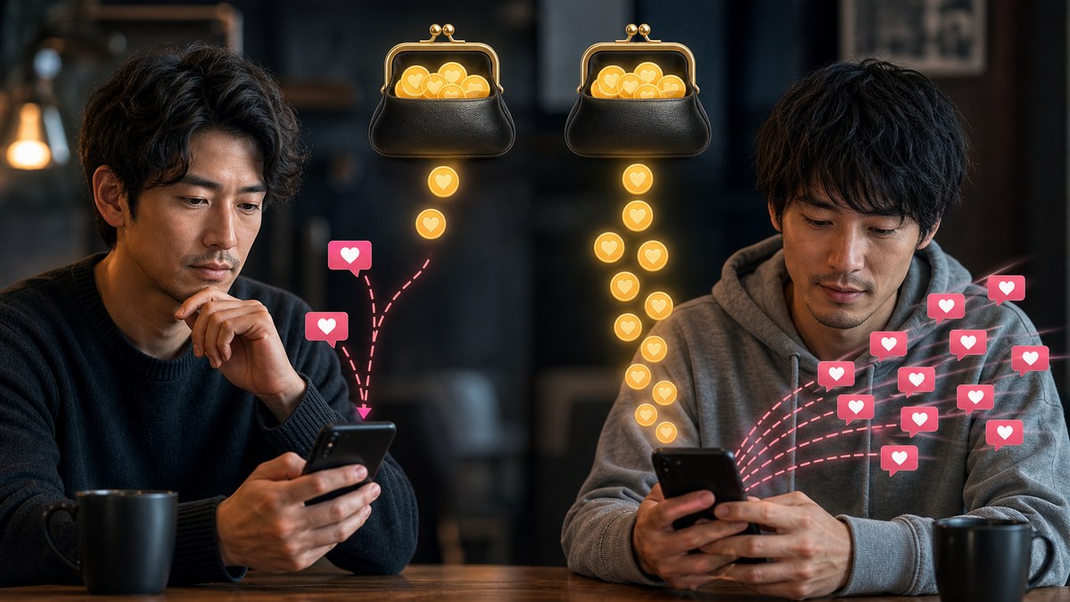 同じポイント制でも、送信数によって財布の減り方が変わる比較