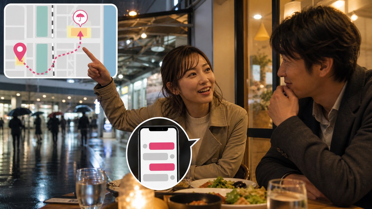 一往復で予定を決め、旅の話を速いテンポで語る28歳旅行代理店員ナルミ