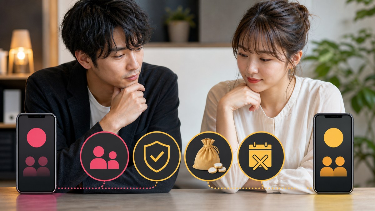 女性料金・業者・残ポイントを整理するPCMAXとハッピーメール比較FAQ