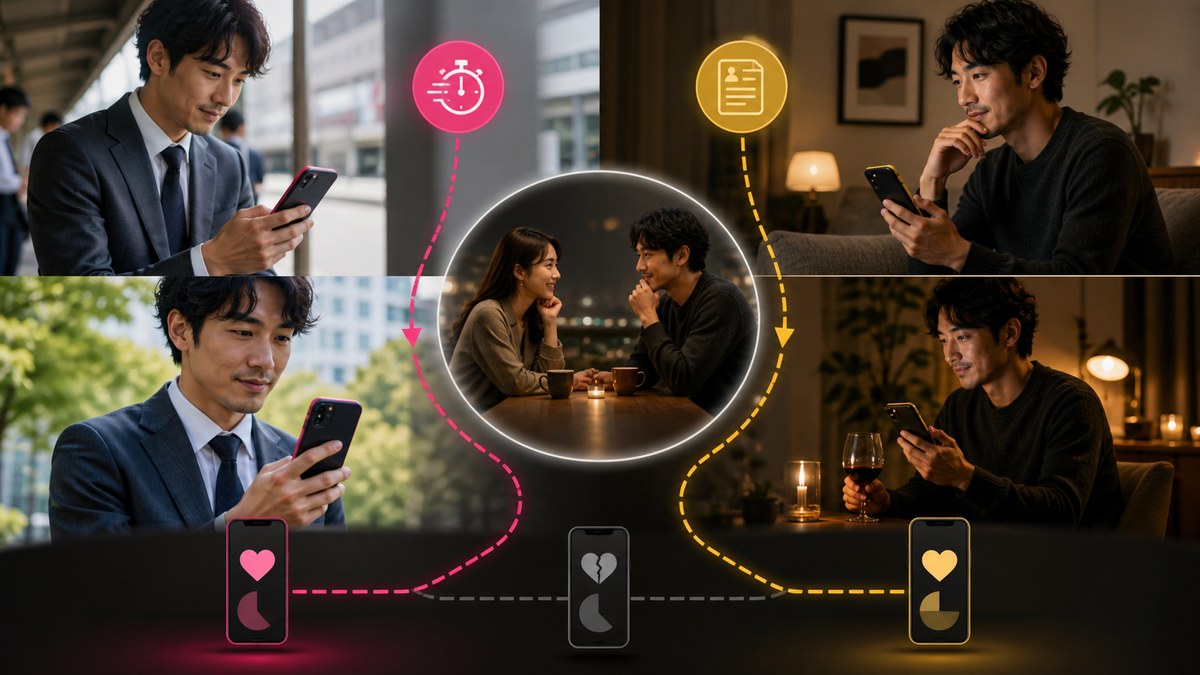 速さの違う2つの出会い系を、自分の一週間に合わせて選ぶ最終結論