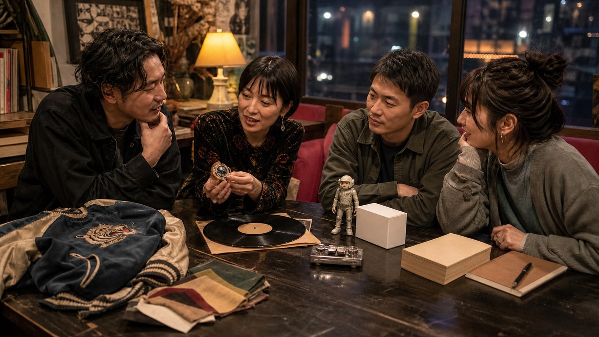 古着・音楽・フィギュア・本の趣味を囲み、知ったかぶりせず話を聞く大人たち